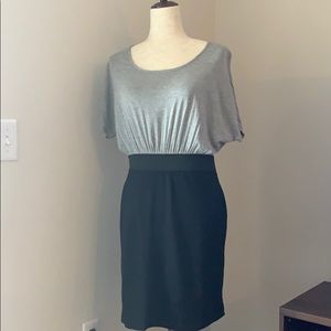 Black and Gray dress with Belt detail